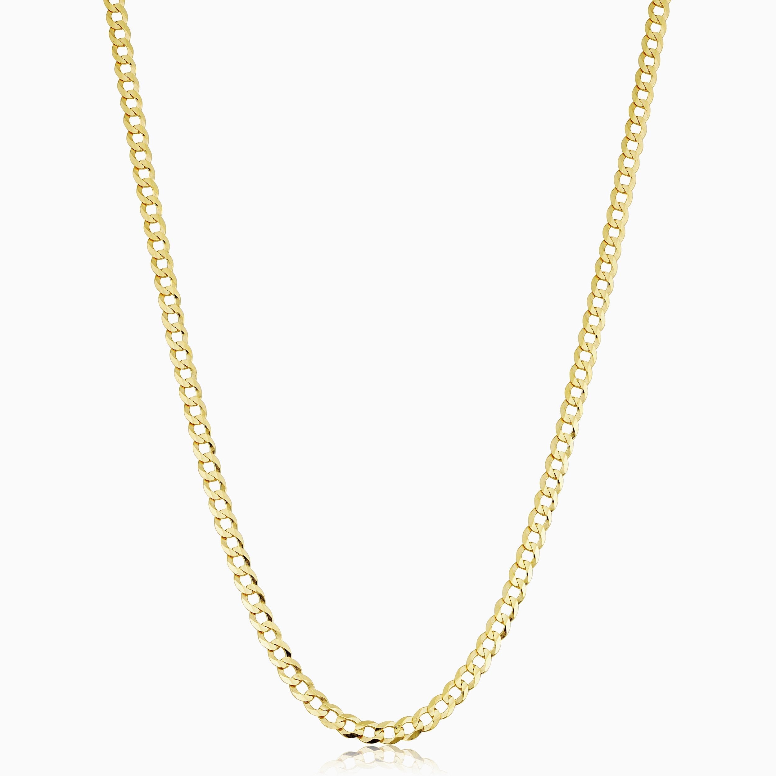 10K Gold Carmine Curb Chain