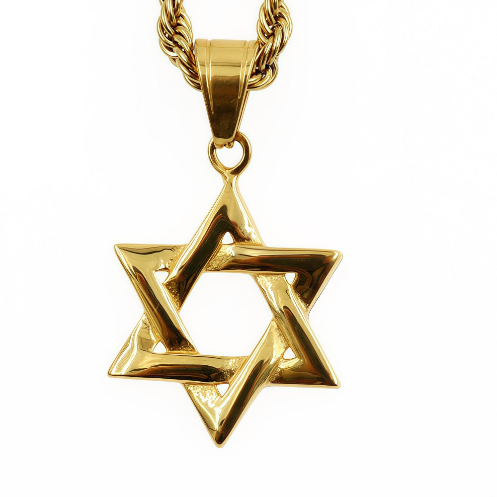 14K Gold Legacy Shield of David Pendant