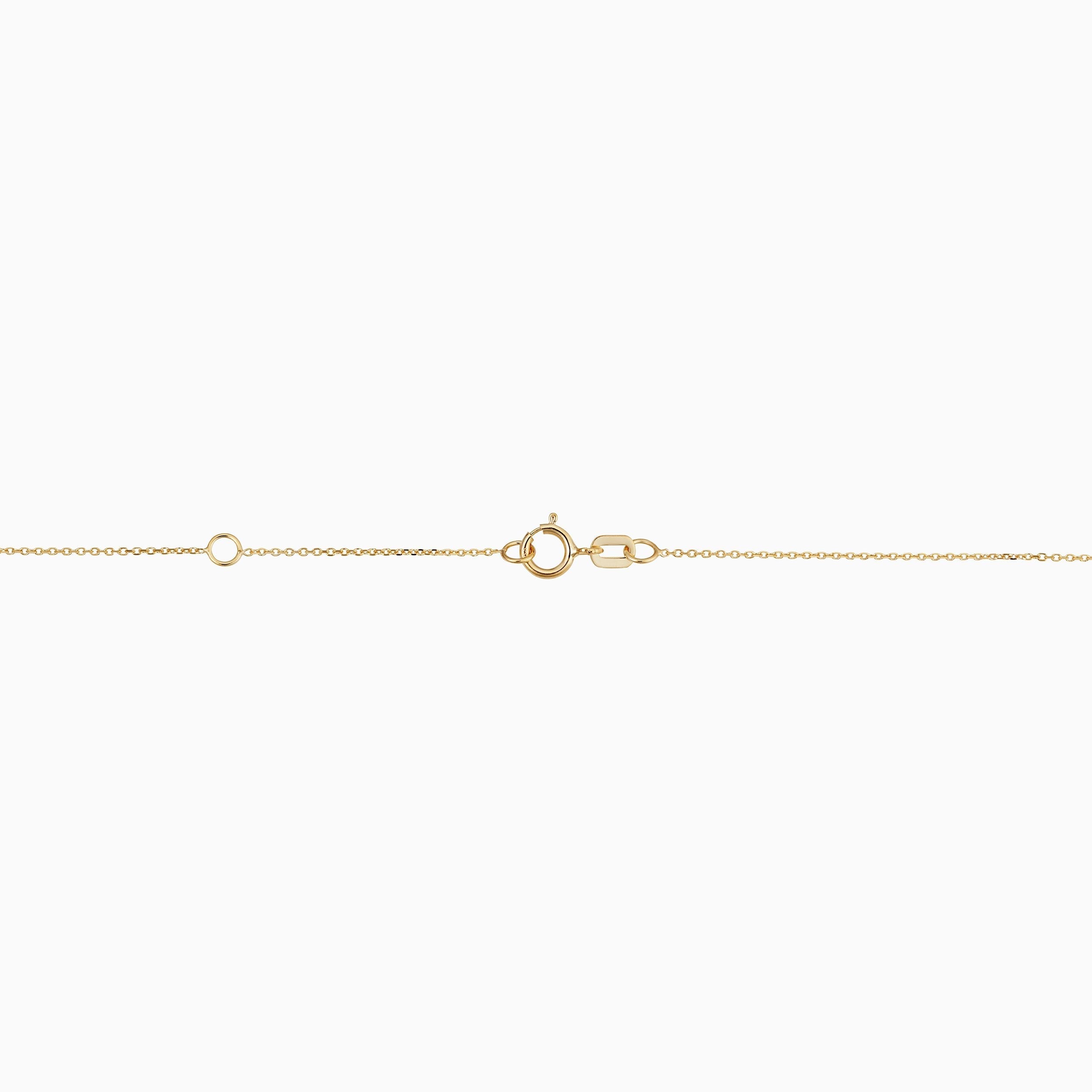 10K Gold Vicenza Drop Necklace