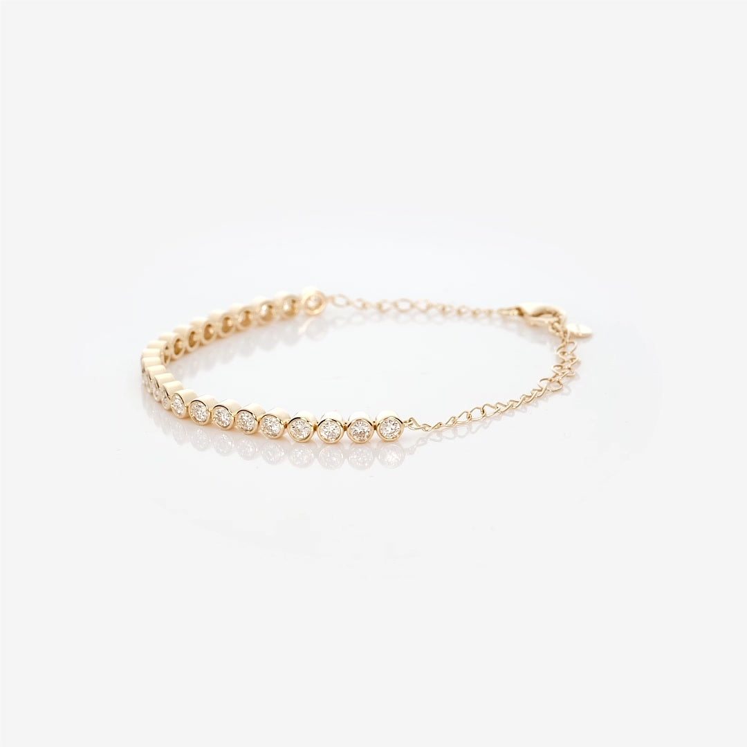 14K Gold Eternal Sparkle Half-Tennis Bracelet