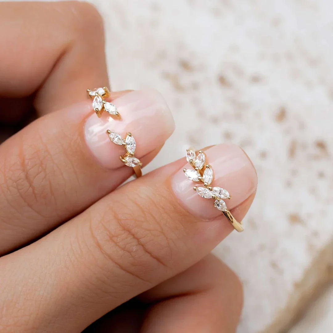 Laurel Light Marquise Halo Ring