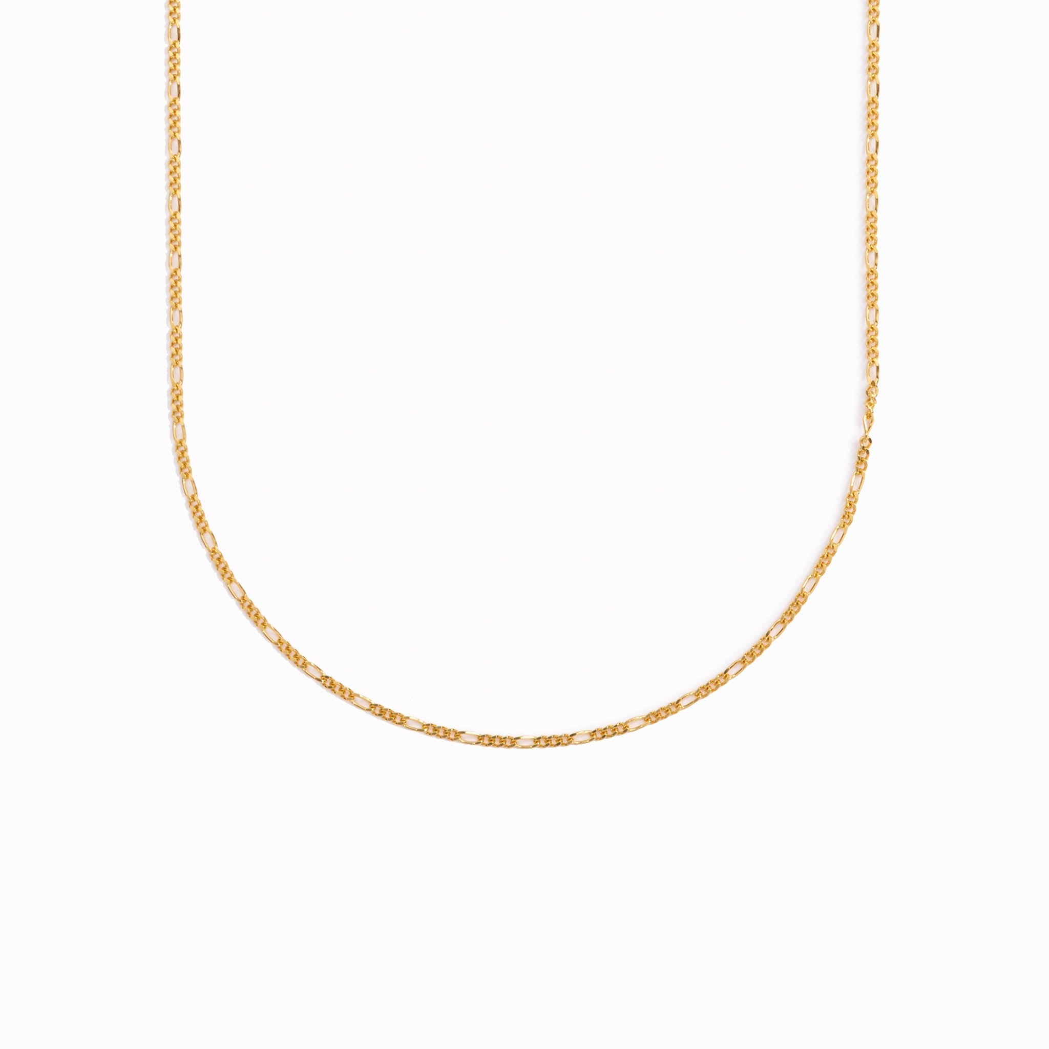 14K Gold Figaro Chain Necklace