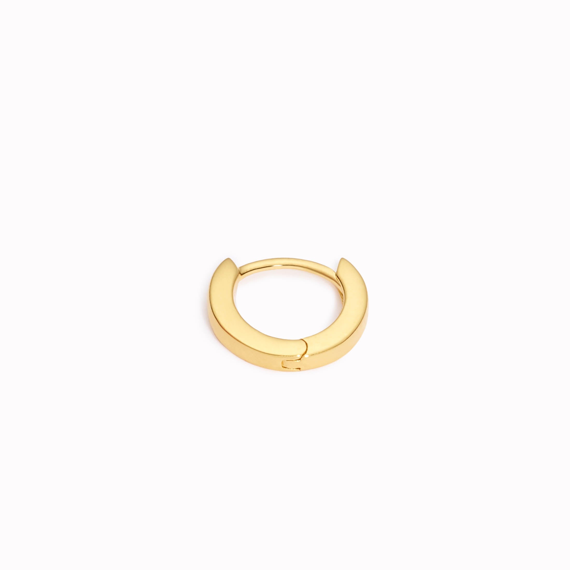 14K Gold Mini Orbit Huggie Hoop Earring