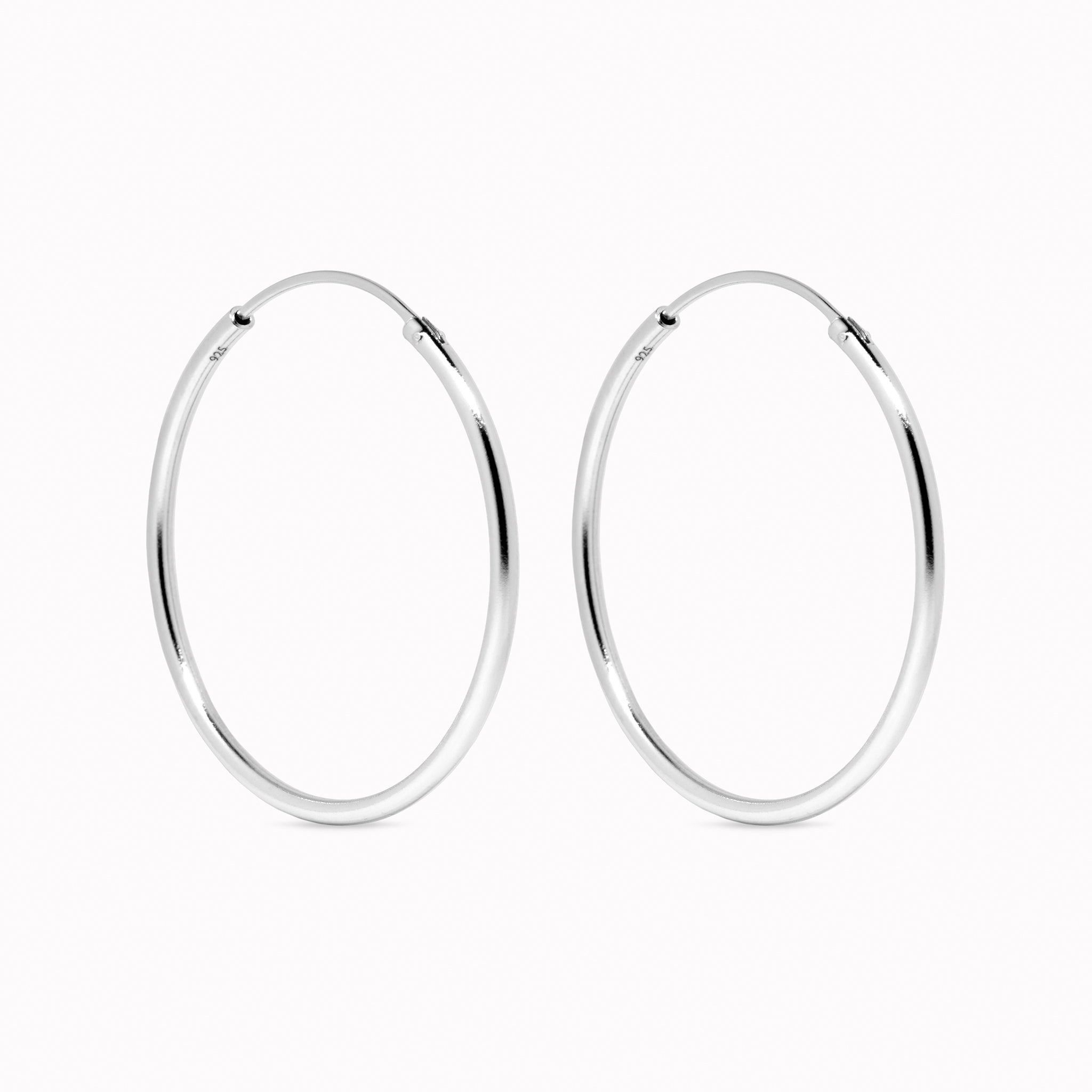 Classic Hoop Earrings Set (12mm/20mm/30mm)