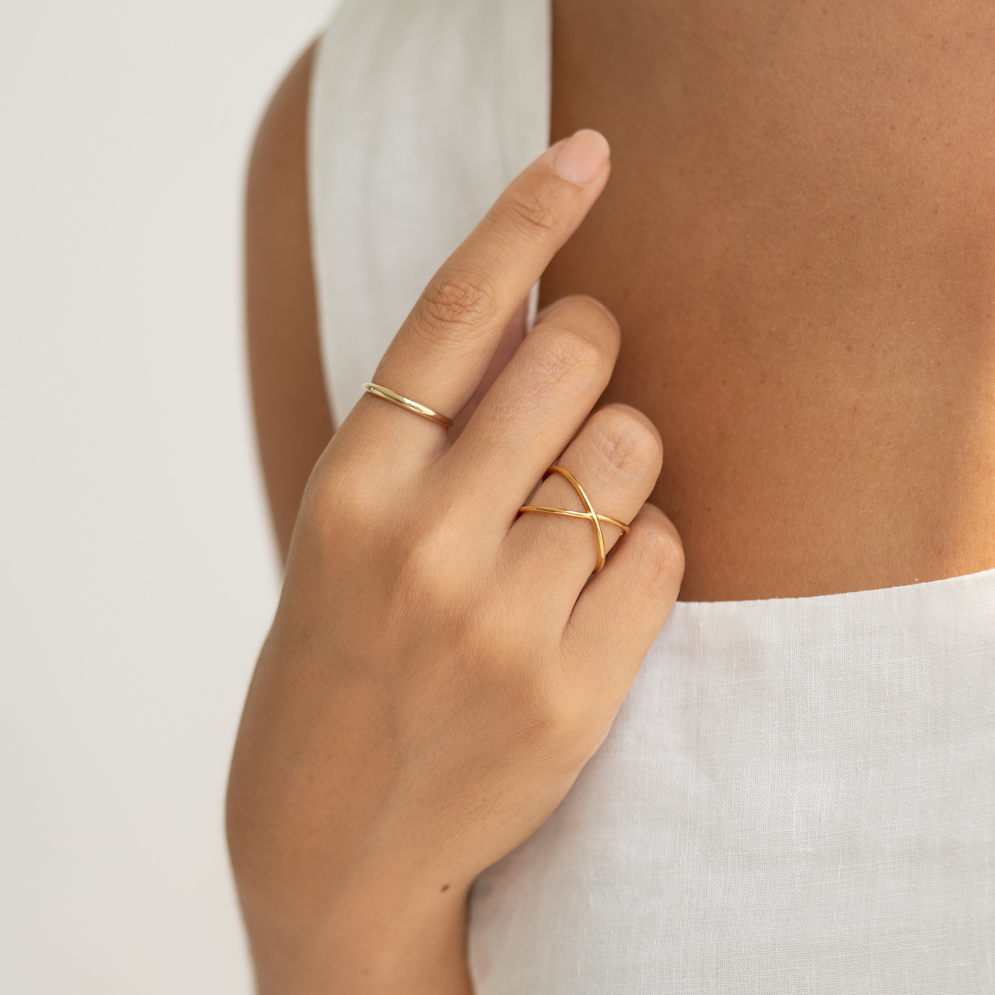 14K Gold Classic Dome Stacking Ring