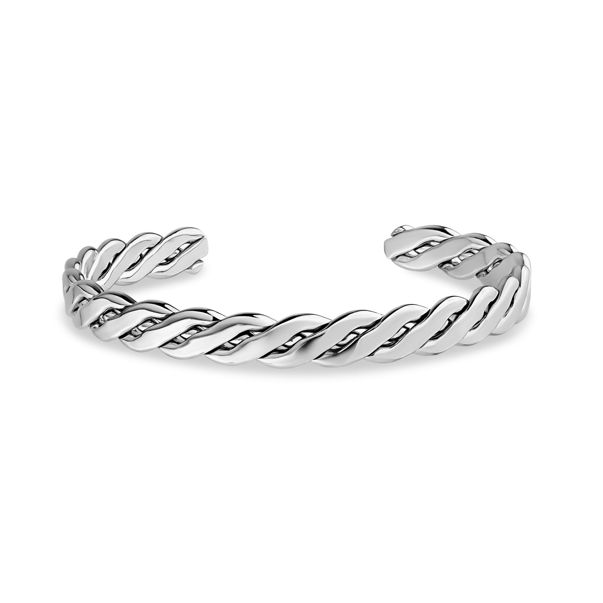 Braided Open Cuff Bangle