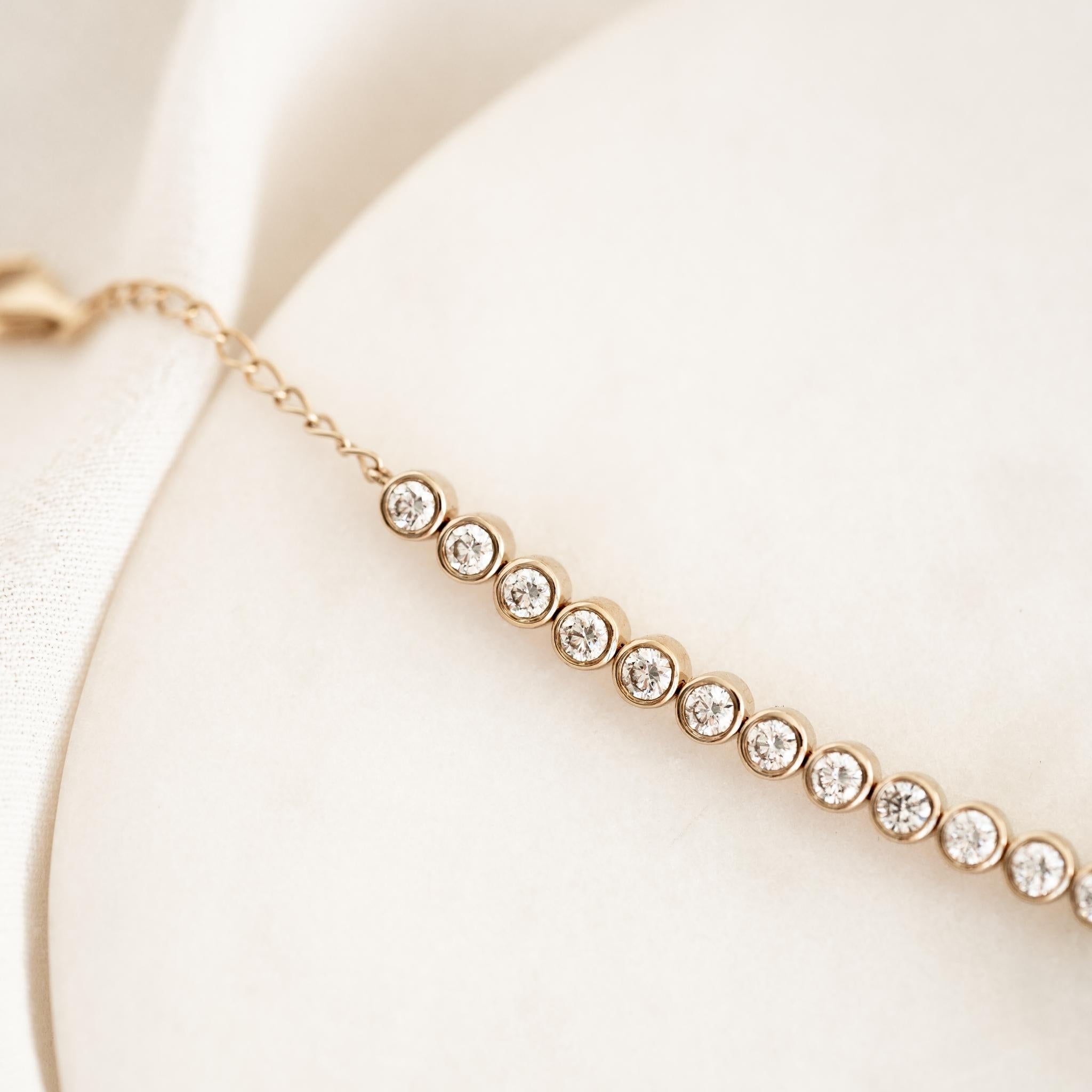 14K Gold Eternal Sparkle Half-Tennis Bracelet