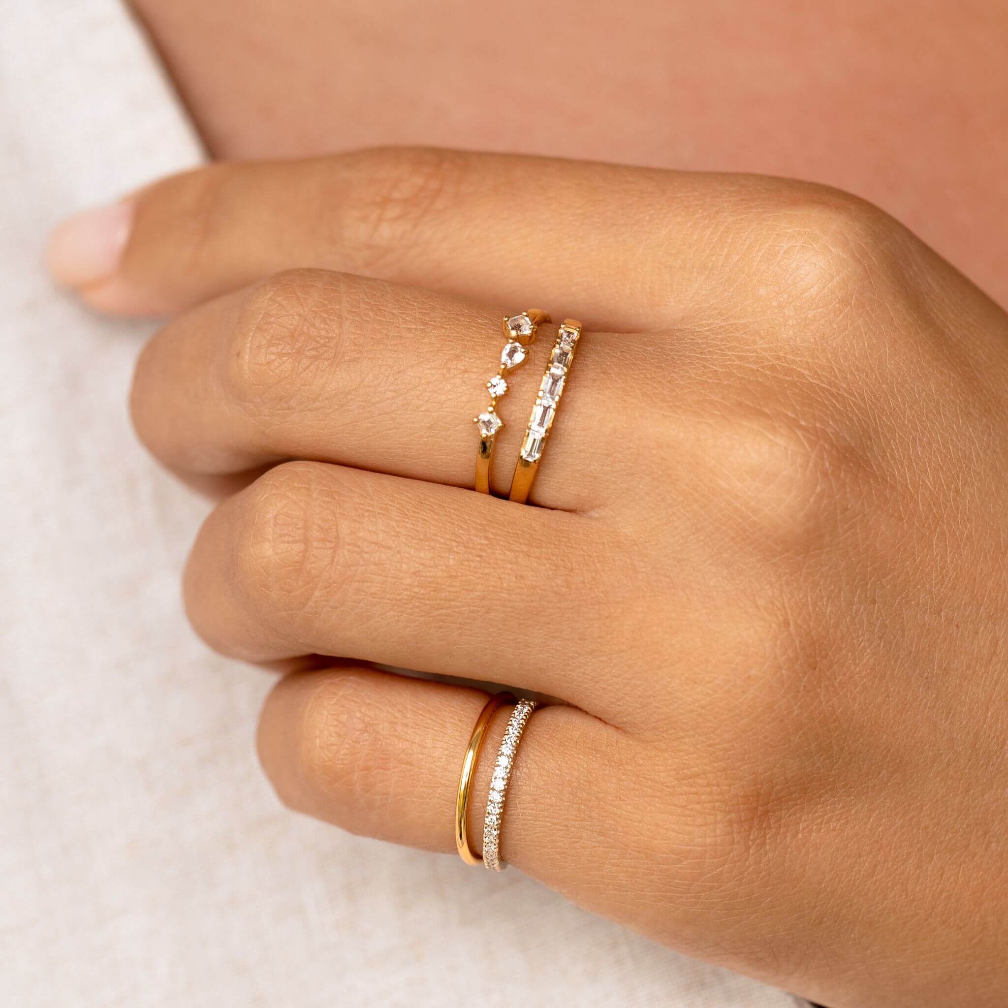 14K Gold Diamond Eternity Band Ring