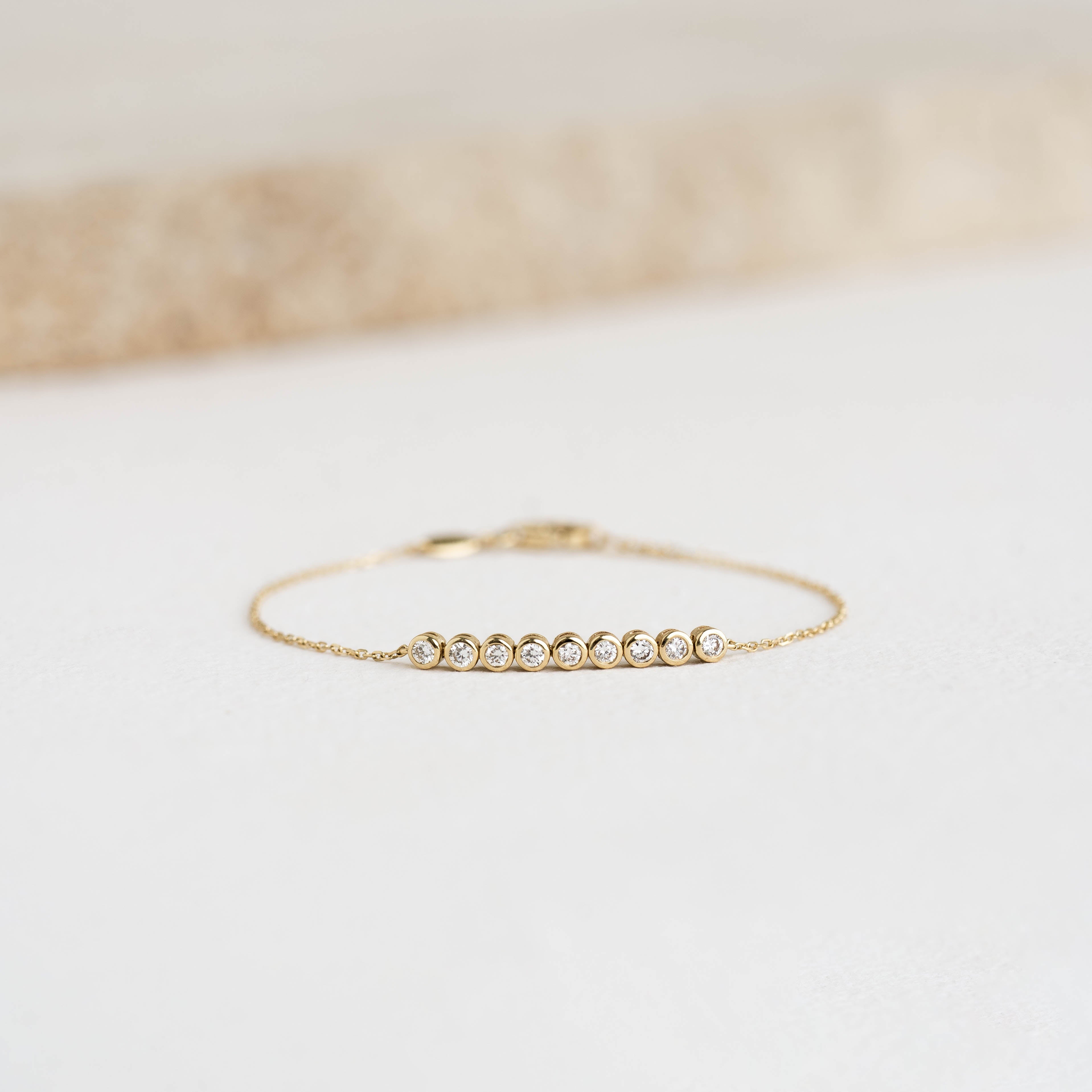 14K Gold Maelie Diamond Line Bracelet