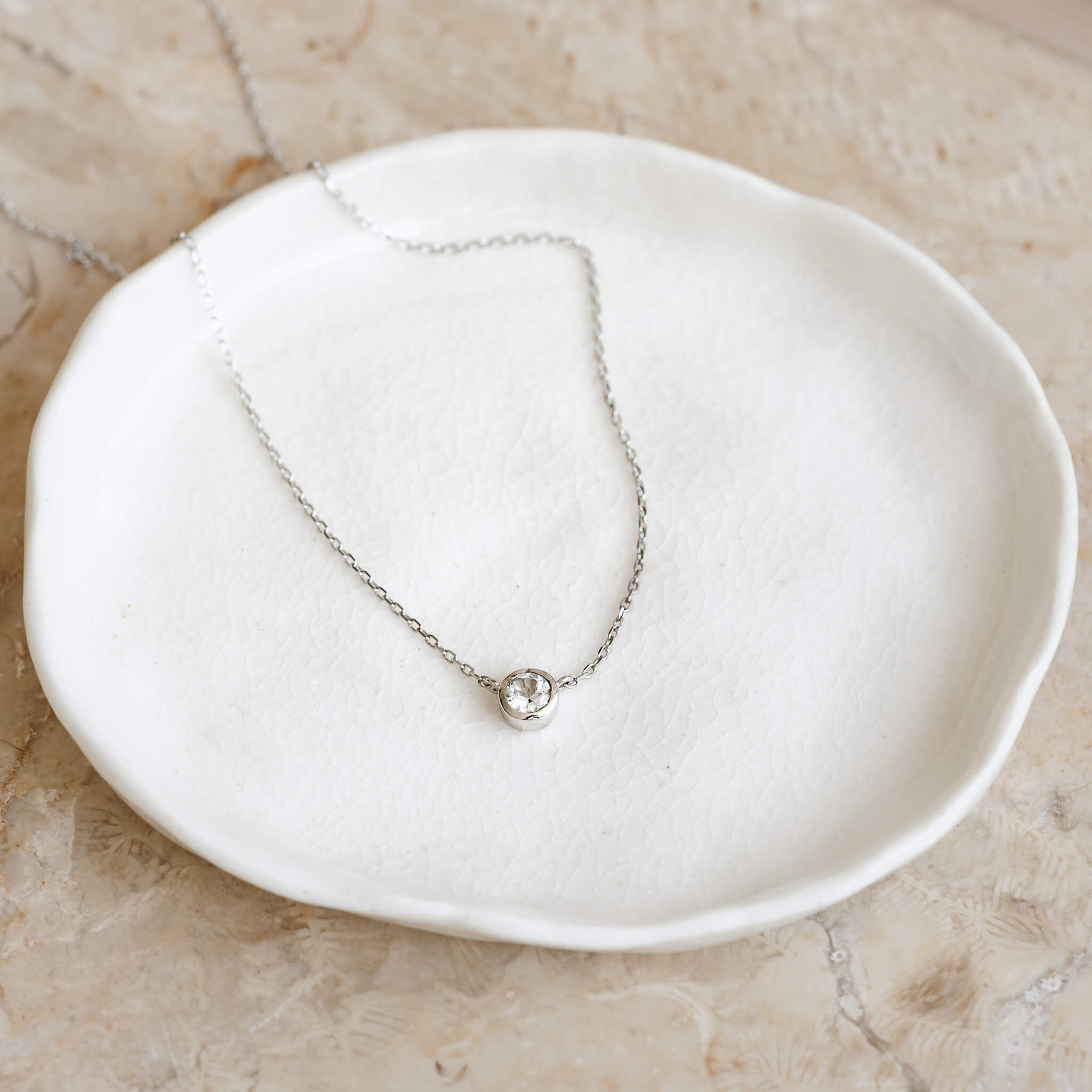 Luna Link Adjustable Topaz Necklace