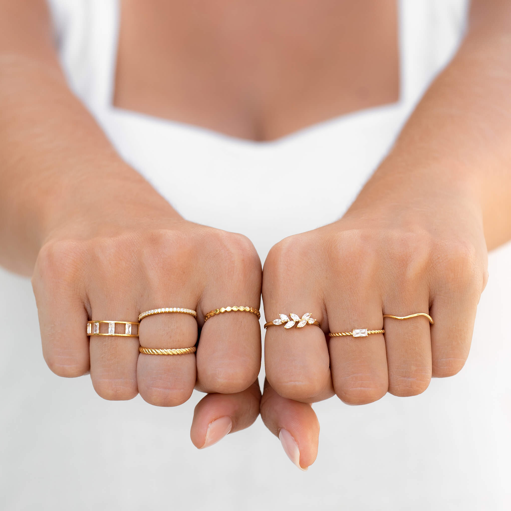 Freeform Silver Stack Ring