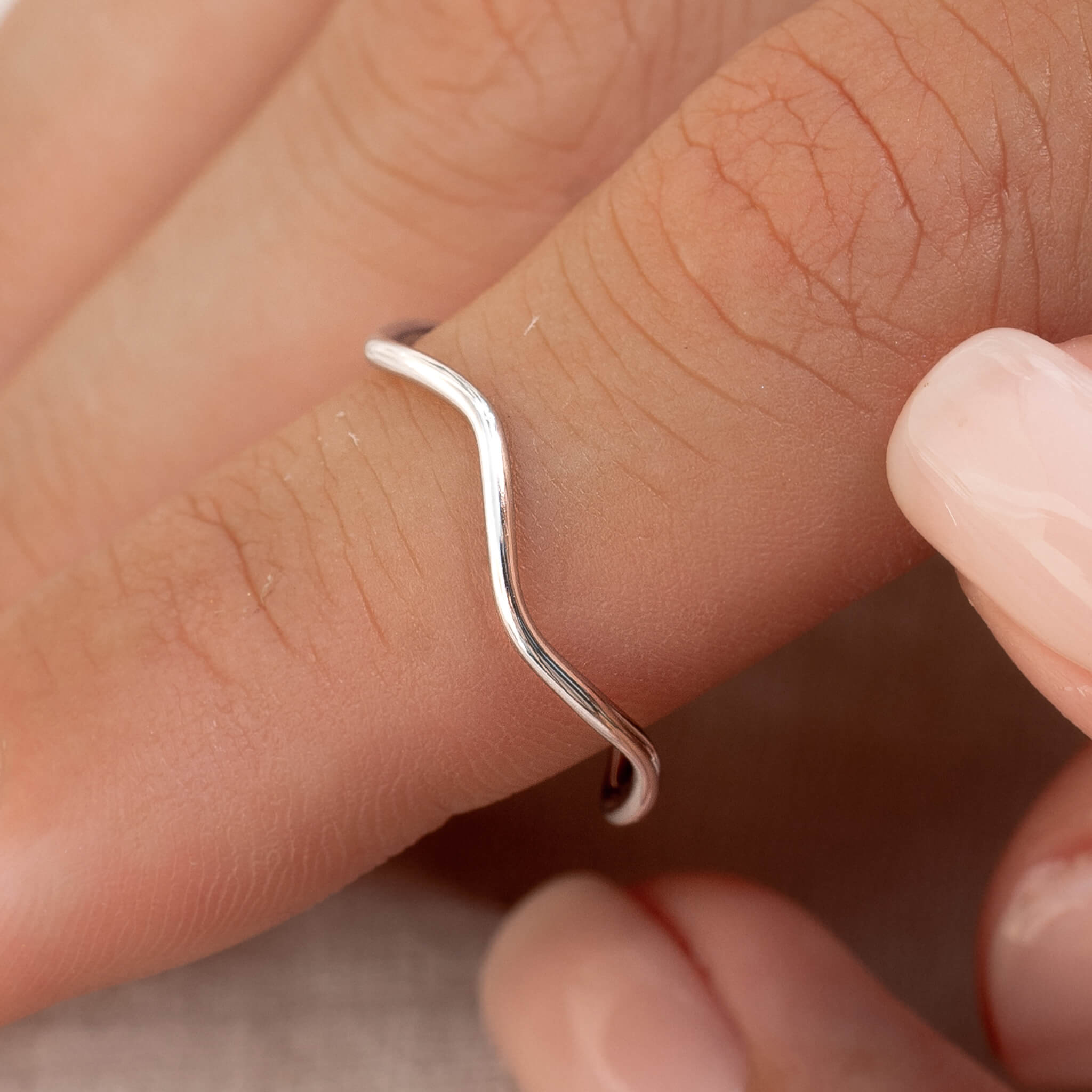 Freeform Silver Stack Ring