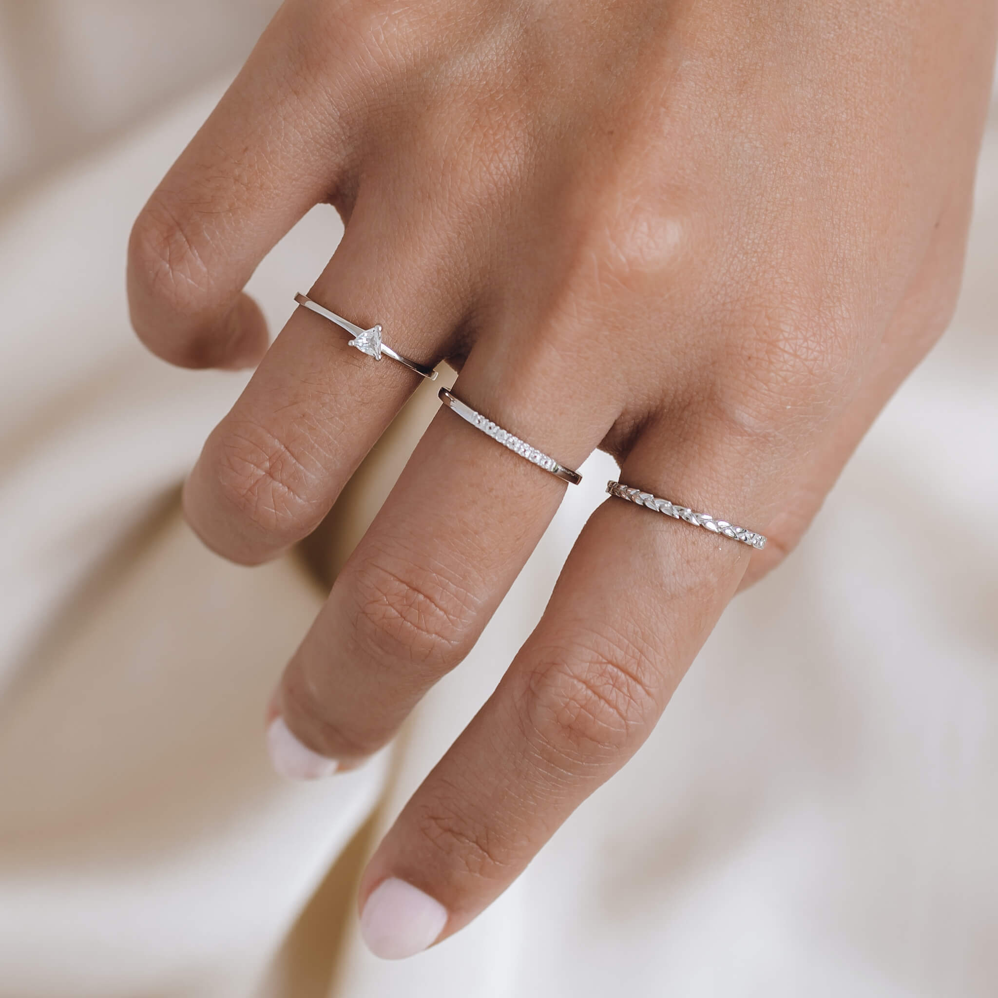Pavé Topaz Eternity Ring