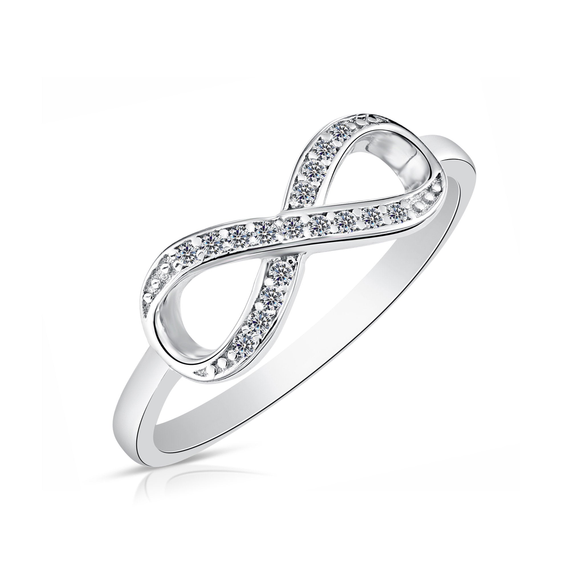 CZ Infinity Ring in