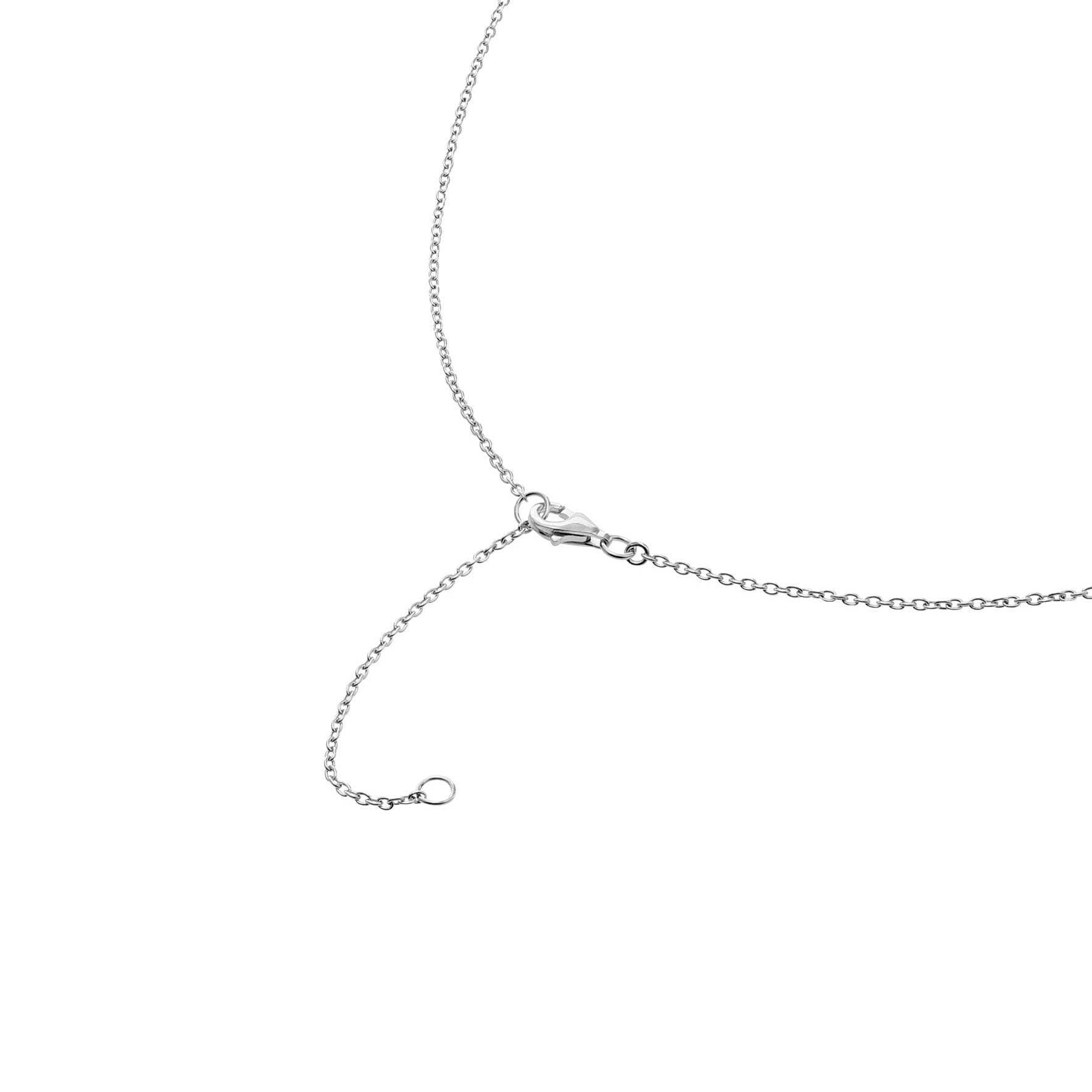 CZ Infinity Necklace with Cubic Zirconia in Sterling Silver