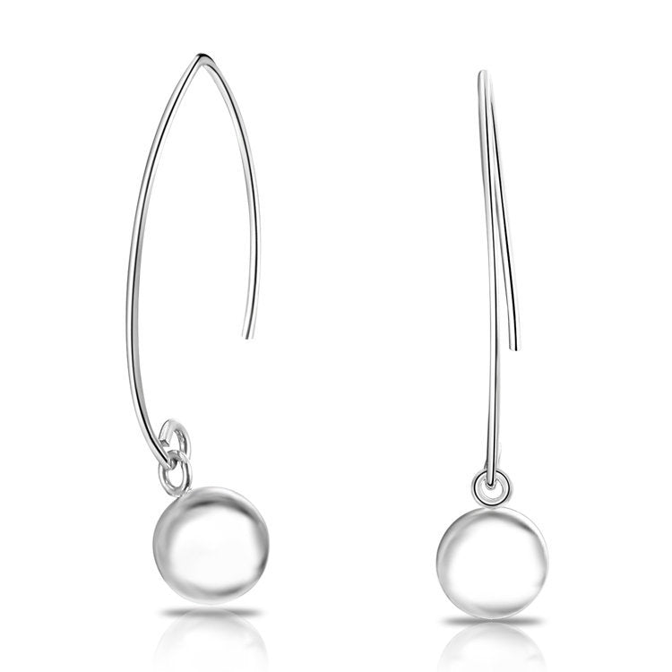 Dangle Ball Drop Earring in Sterling Silver