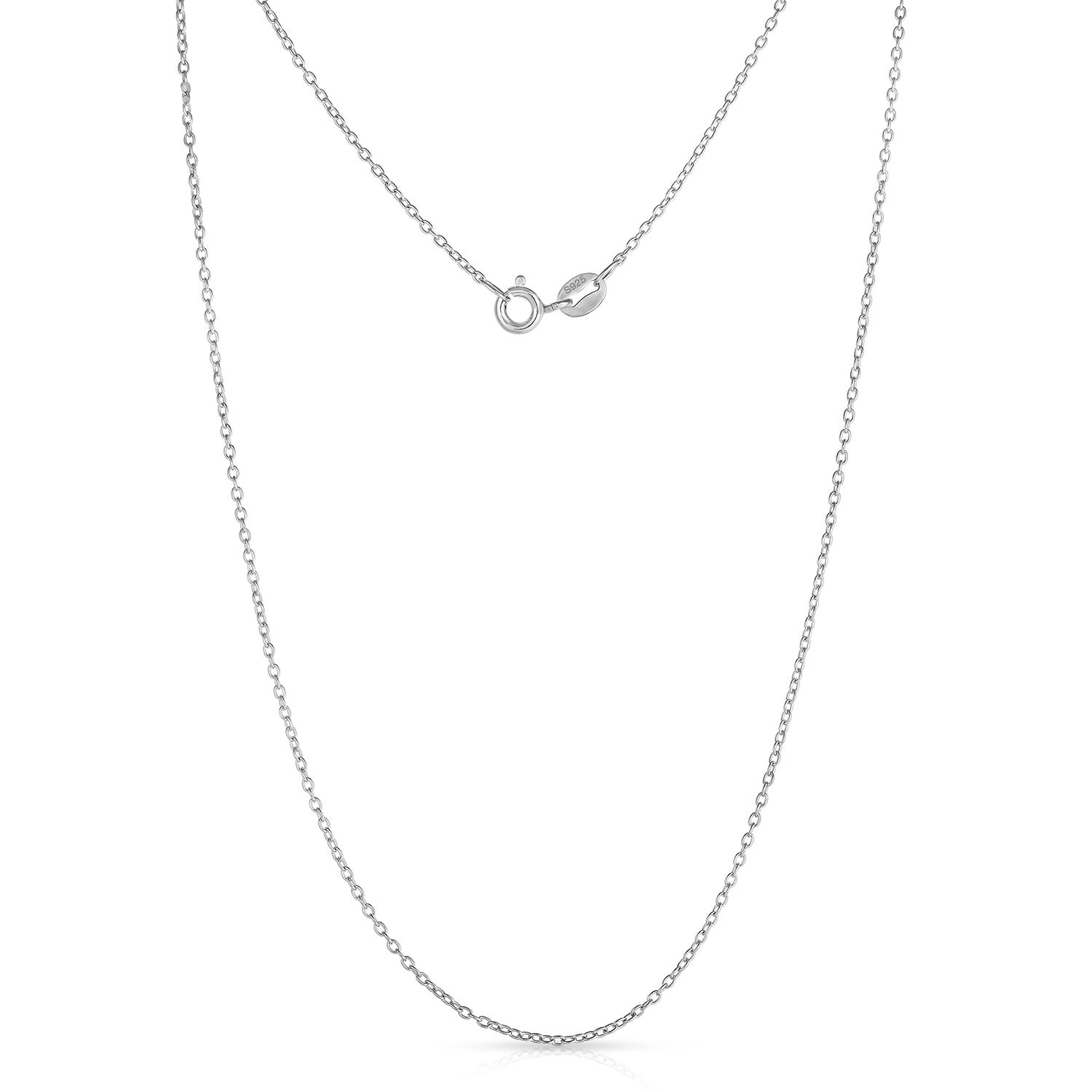 Cable Chain Necklace in Sterling Silver