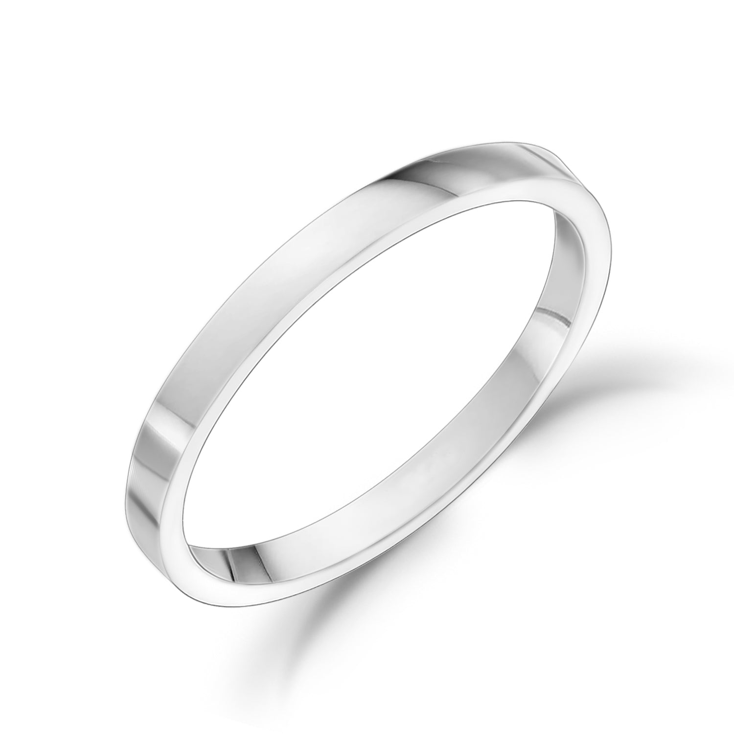 2mm Flat Wedding Band