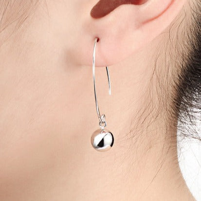 Dangle Ball Drop Earring in Sterling Silver