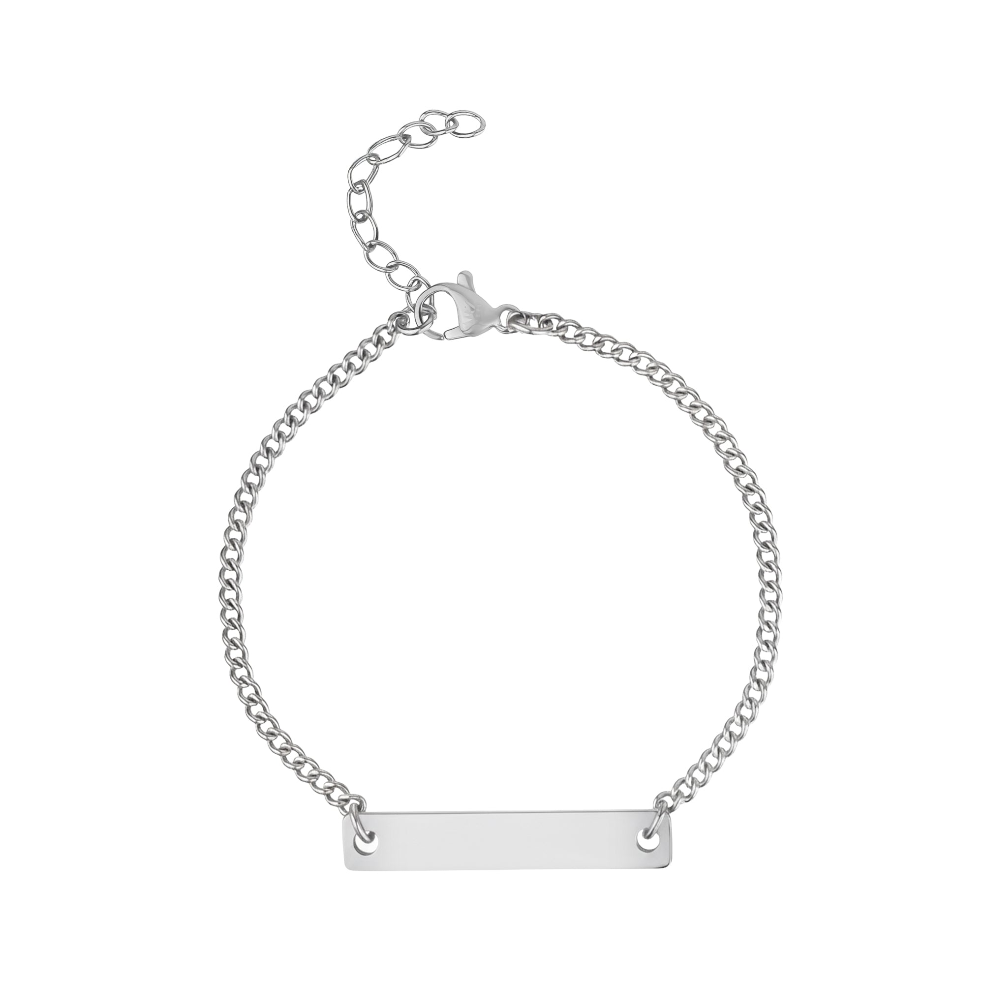 Minimal Bar ID Bracelet