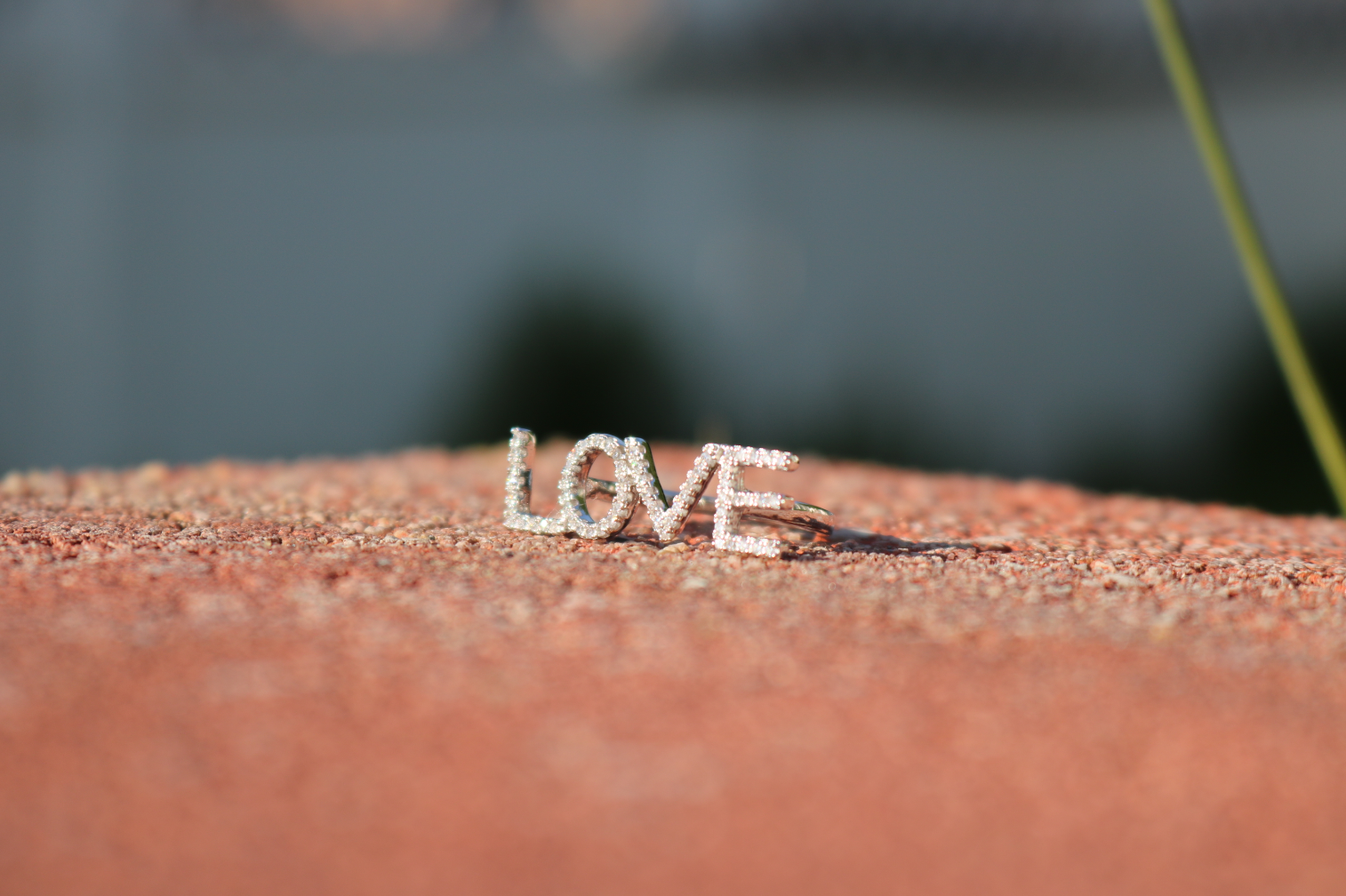 CZ LOVE Ring in Sterling Silver