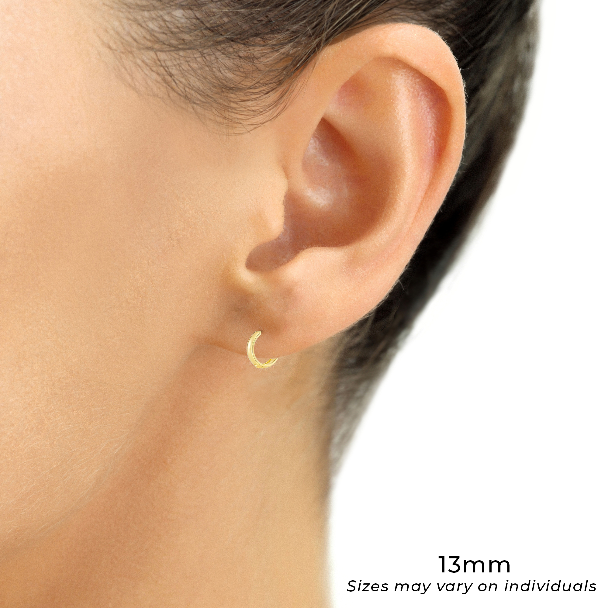 14k Gold Small Huggie Hoop Earrings